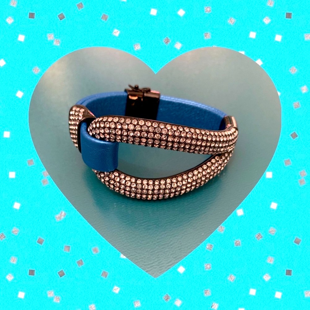 💎Joan Boyce💎Pave Crystal Cord Bracelet